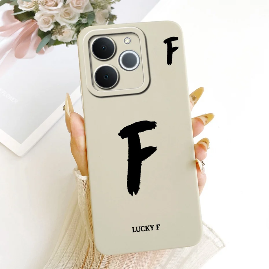 Nueva funda de teléfono con letras a la moda para Realme Note 70 70T, fundas de silicona suave a prueba de golpes para Realme Note70 Note70T, fundas para parachoques - imagen 5