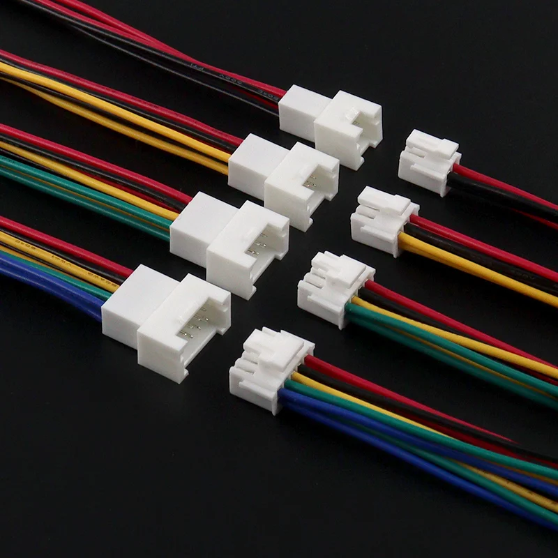 2 uds PHB2.0 PHB 2,0 MM paso doble fila con bloqueo Cable conector 2x2P/3P/4P/5P/6P/7P/8Pin enchufe macho y hembra - imagen 2