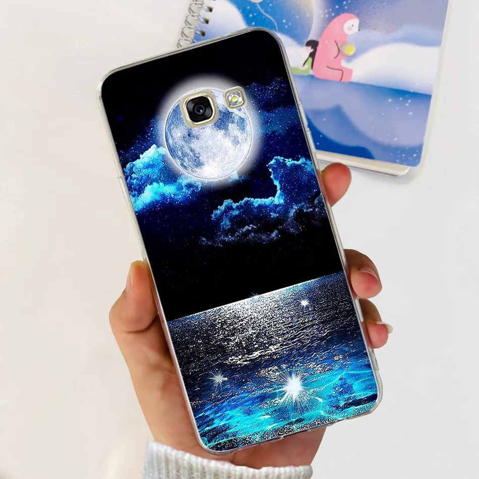 Fundas de silicona blanda para Samsung Galaxy A5 (2017), carcasa con diseño de dragón pintado de Metal para Samsung A5 2017 A520F - imagen 5