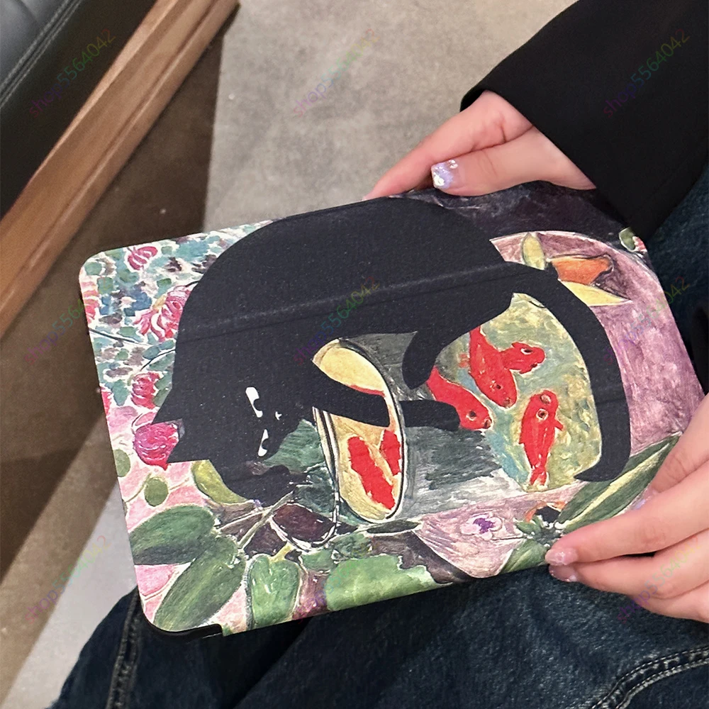 Nueva Funda para iPad Graffiti Cat para iPad Air 5ta generación 2022 10,9 ''Air 4 10th 11th Gen Pro 11 12,9 13 soporte para lápices Funda - imagen 5