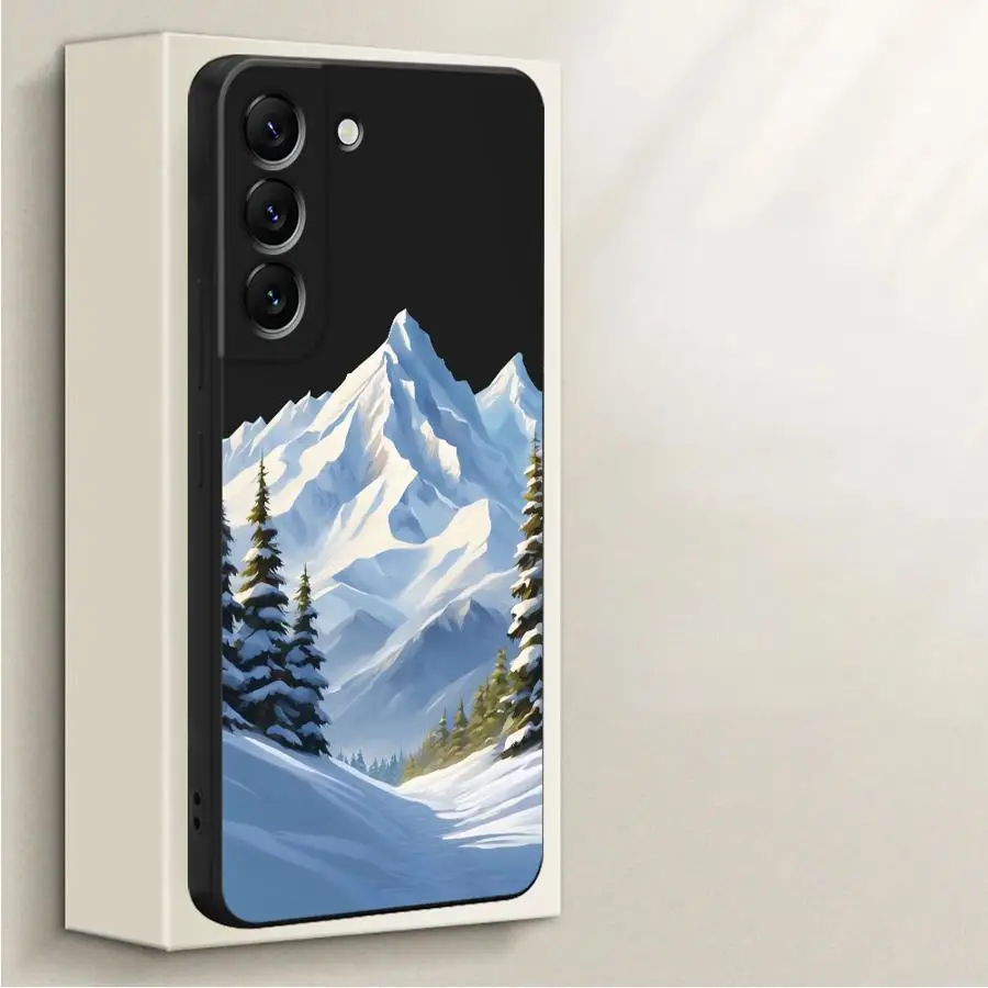 Feliz Navidad hermosa nieve de invierno funda suave de teléfono para Samsung Galaxy A16 A35 A13 A14 A11 A12 A36 A26 A24 A51 A34 A22 - imagen 4