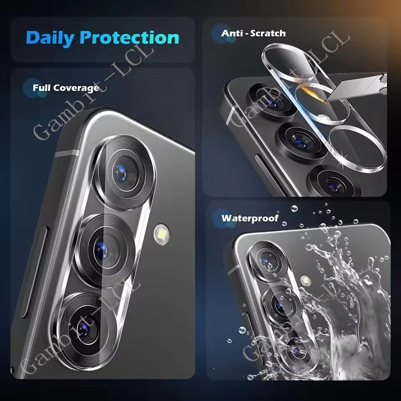 Lente de cámara integral 3D para Samsung Galaxy S25 + Plus, vidrio templado en GalaxyS24 S24, película protectora de pantalla Ultra trasera - imagen 2