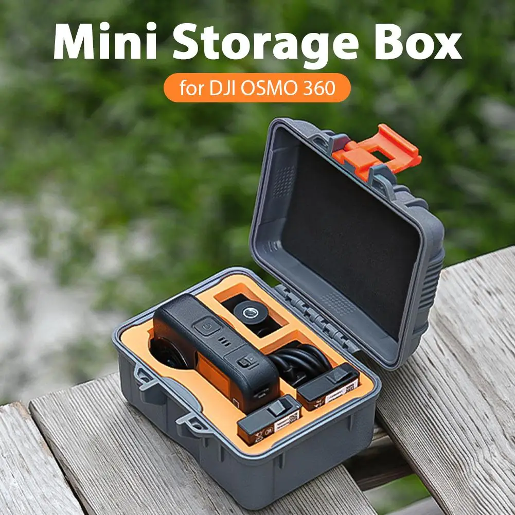 Para DJI OSMO 360 Mini maleta cámara panorámica anticaída y resistente a la presión protección de seguridad caja de almacenamiento accesorio al aire libre - imagen 3