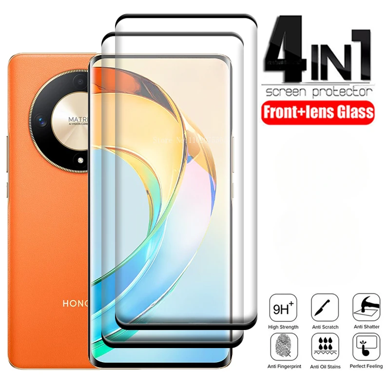 Protector de pantalla de cristal para Huawei, Protector de pantalla para Huawei P40 P30 P20 Mate 20 Lite P Smart Z 2021 Y7 Y6 2019, Huawei Honor 20 10 50 Lite 8X X8, 4 Uds. - imagen 2