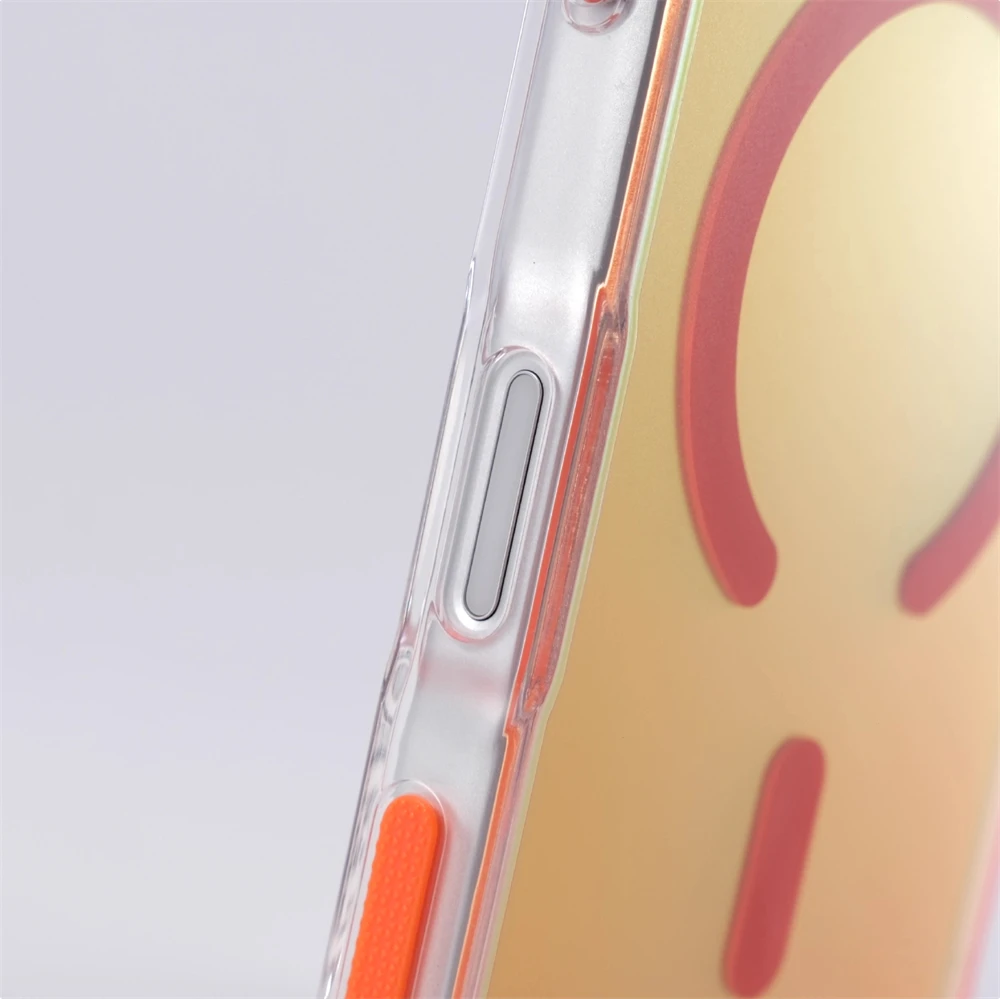 Funda magnética de lujo con gradiente láser mate a prueba de golpes para iPhone 17 Pro Max 16 15 14 Plus 13 12 para cubierta de carga inalámbrica Magsafe - imagen 5