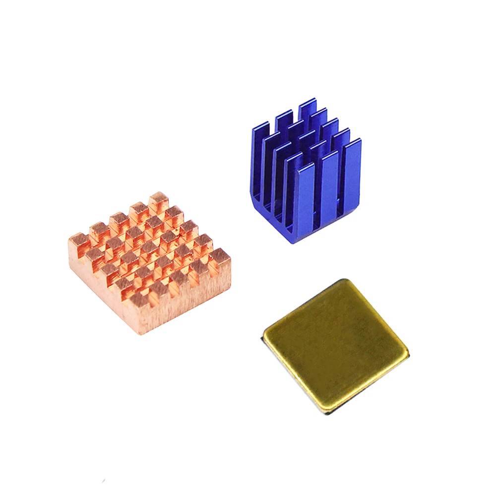Radiador disipador de calor de cobre frambuesa, Mini PC Raspberry Pi 4 3 2 1 modelo B A Plus procesador memoria RAM Chip Lan refrigeración del disipador de calor - imagen 4