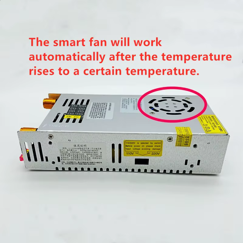Fuente de alimentación ajustable 5-300V 480W con pantalla digital - imagen 4