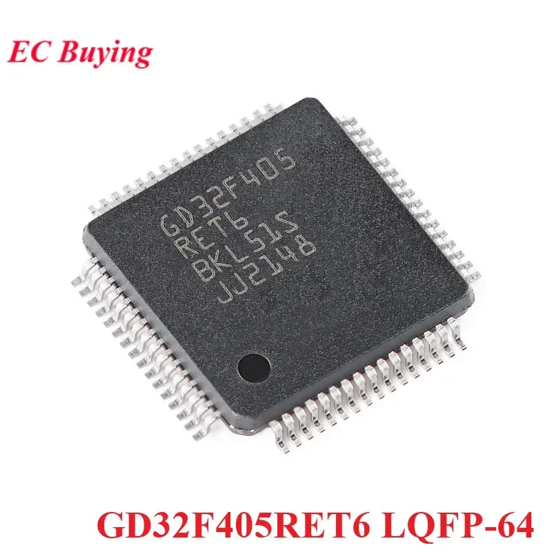 GD32F405RET6 LQFP-64 GD32F405 GD32 32F405RET6 LQFP64 Cortex-M microcontrolador de 32 bits MCU IC Chip controlador nuevo Original