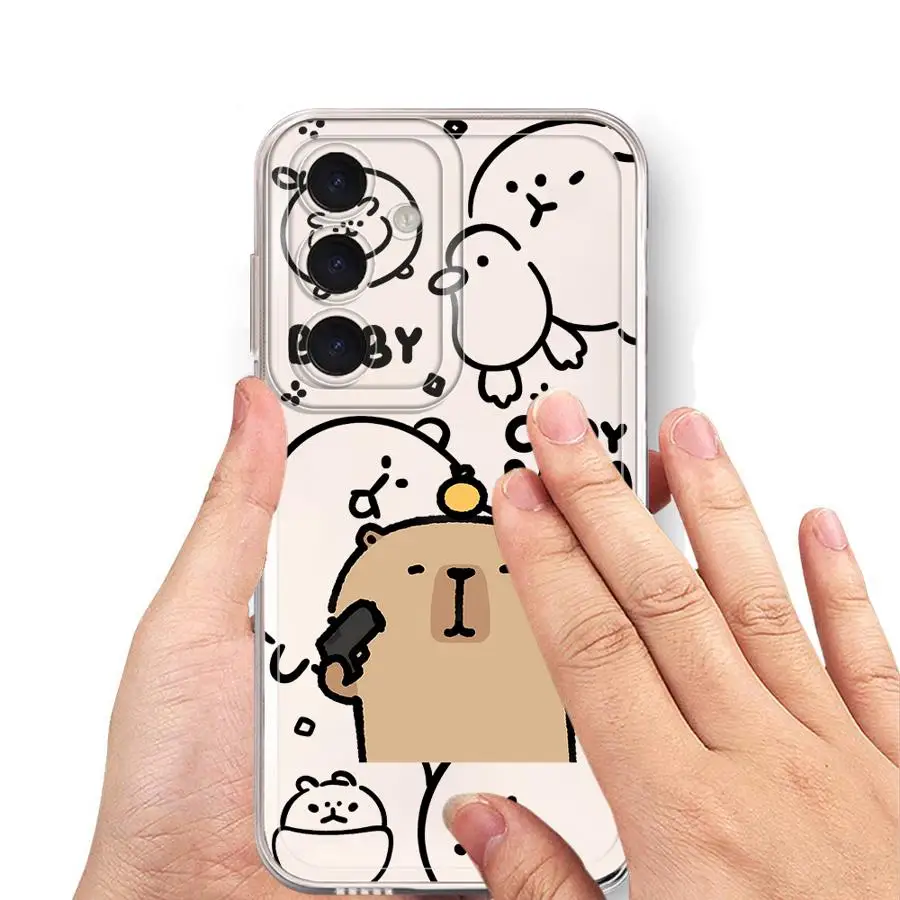 Caypabara divertida funda de teléfono suave para Samsung Galaxy Note 20 Ultra 10 S24 S21 S22 FE S23 Ultra S25 Edge S20 Plus - imagen 3