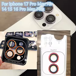 Localizador de palanca adecuado para iPhone 17 Pro Max 17Air, protección de lente de cámara de vidrio templado para iPhone 16 15 14 Pro Max Plus