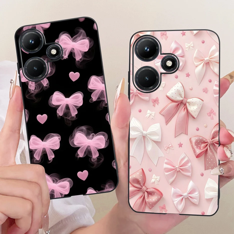 Para Infinix Hot 30 4G funda Hot30 5G X6832 funda de teléfono pintada de mariposa de lujo para Infinix Hot 30i Hot30 Play NFC bolsas de cubierta suave - imagen 4