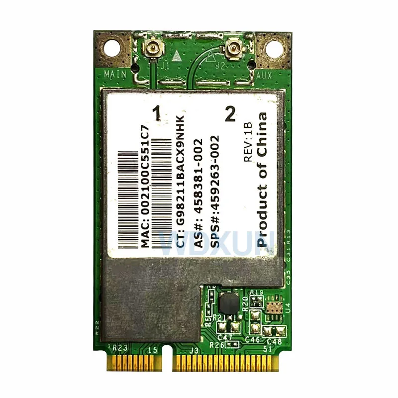 BroadCom BCM94312MCG BCM4312 459263-002 Mini PCI-E inalámbrico Lan WLAN Wifi tarjeta Wifi 802,11 4321MC - imagen 2