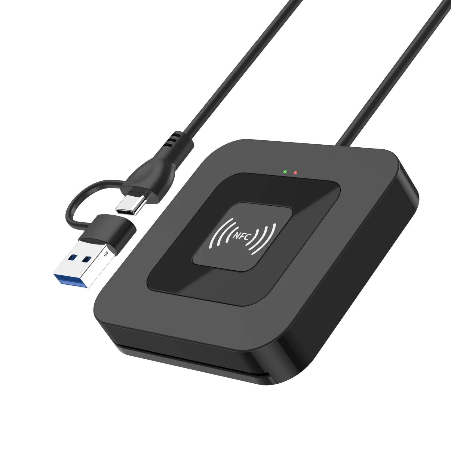 Lector de tarjetas inteligentes UTHAI X06 USB 2,0, contactos de informes de impuestos para cajero automático bancario + lector de tarjetas IC NFC 2 en 1