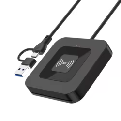 Lector de tarjetas inteligentes UTHAI X06 USB 2,0, contactos de informes de impuestos para cajero automático bancario + lector de tarjetas IC NFC 2 en 1