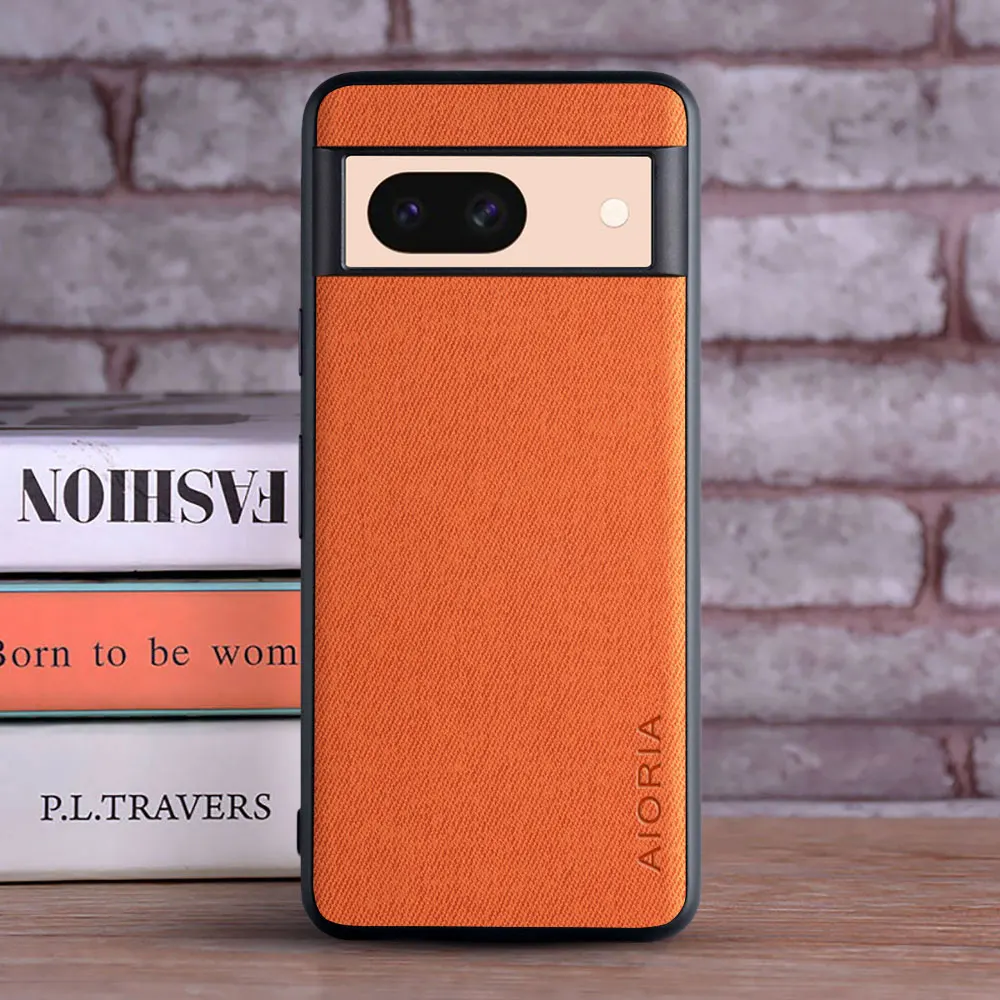 Funda textil para Google Pixel 8A, TPU suave con PC duro, material 3 en 1, sensación táctil perfecta, 8A - imagen 5