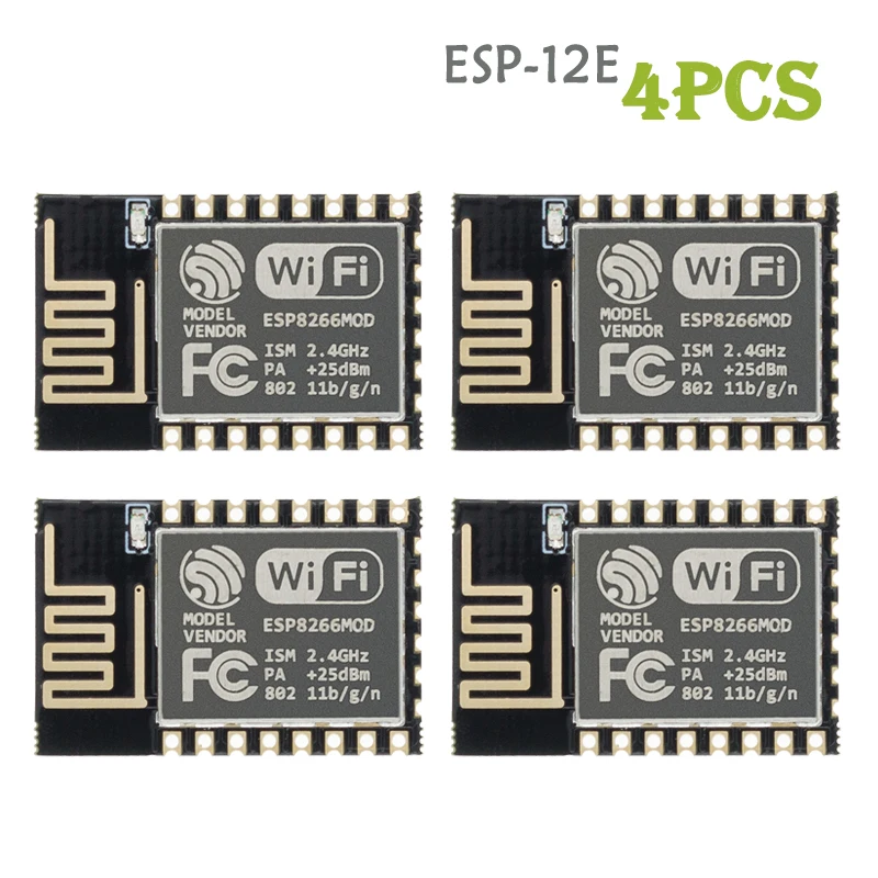 4 Uds ESP8266 ESP-12F ESP-12E WiFi módulo serie microcontrolador 802.11N transceptor inalámbrico módulo de red de puerto remoto - imagen 3