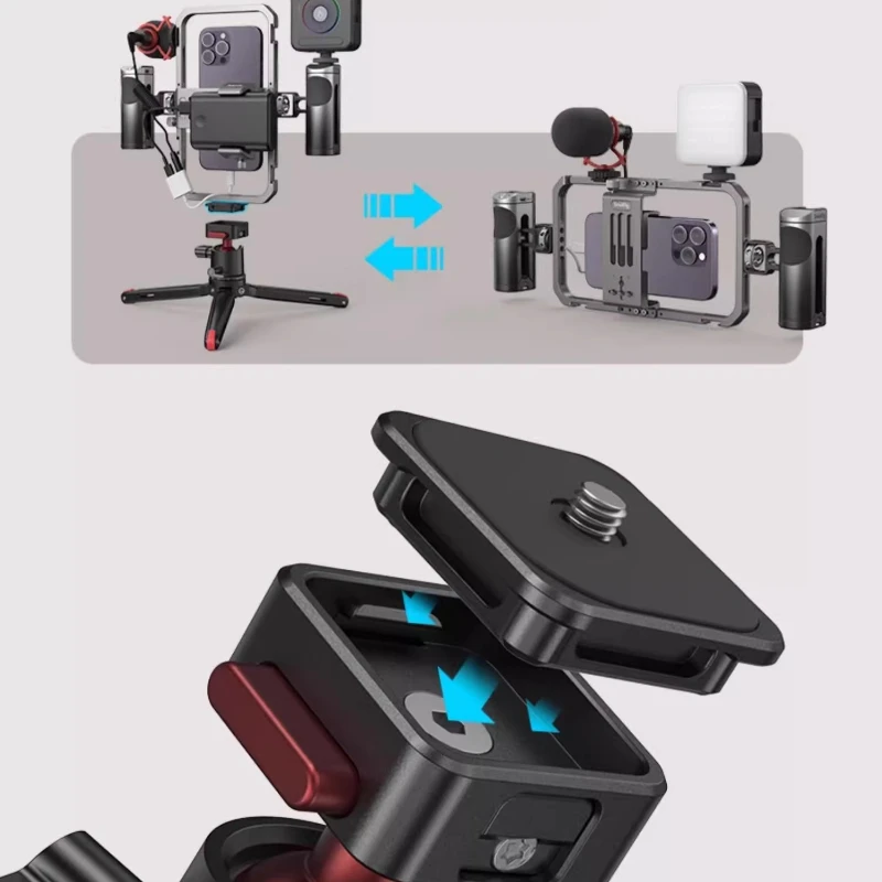 Nueva jaula de teléfono Universal SmallRig, marco de expansión de transmisión en vivo para IPhone 17 IPhone16 Huawei Mate60 P70 Xiaomi Vivo - imagen 5