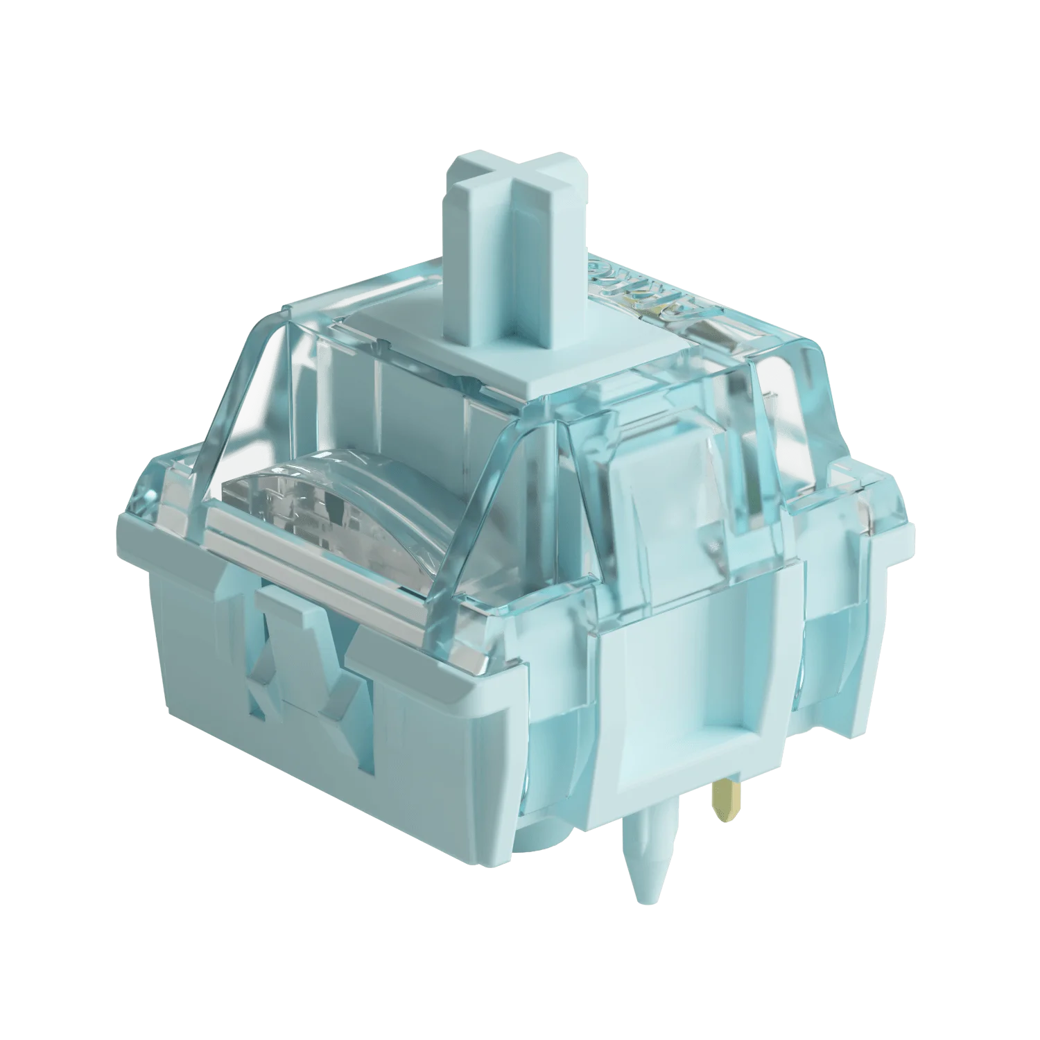 Akko V5 Pro interruptor azul cremoso 5 pines 45gf interruptor táctil Thocky lubricado de fábrica Compatible con teclado mecánico Cherry MX 45 Uds - imagen 2