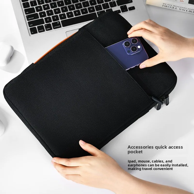Funda de terciopelo para portátil MacBook Pro 13 14 15 16, bolsa para portátil a prueba de golpes, funda protectora para MacBook Air 13, bolsa para portátil de moda - imagen 4
