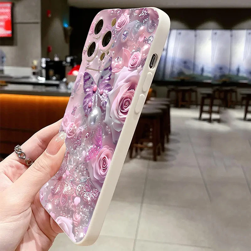 Pintura al óleo Rosa flor funda para Xiaomi Redmi Note 14 13 12 Pro Plus 12S 11S 11 10S Redmi 12 13 13C cubierta suave a prueba de golpes - imagen 4