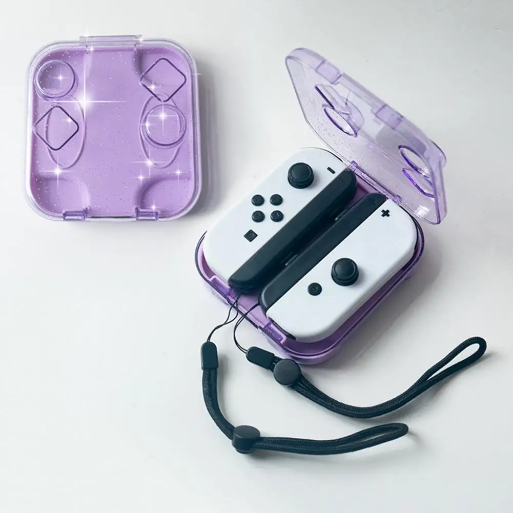 Protector de mando para mando, funda protectora Oled Joycon, diseño a prueba de polvo, carcasa dura ligera para Joystick - imagen 2