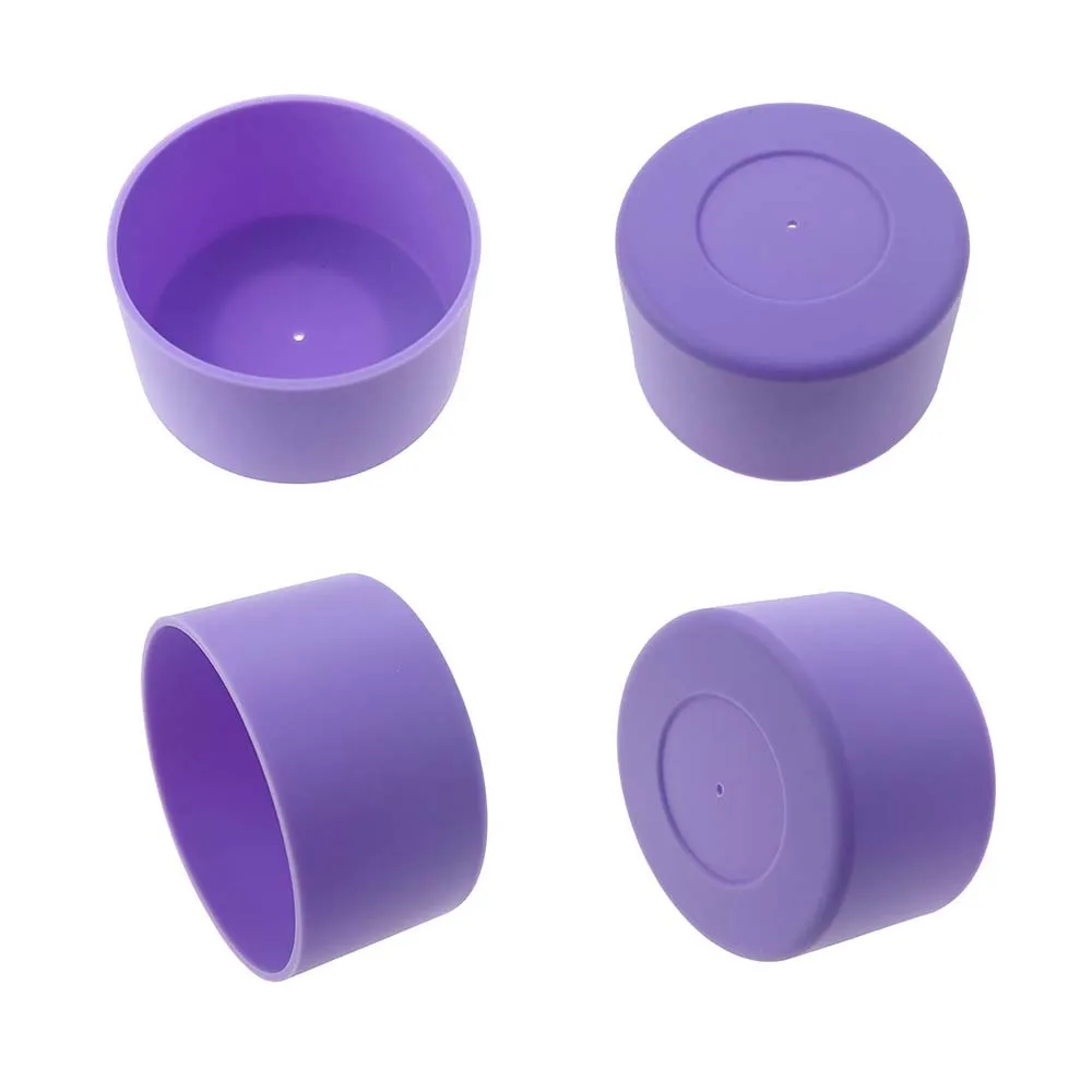 Cubierta de silicona antideslizante con aislamiento térmico, Base de soporte de Taza, cubierta protectora inferior de vidrio, 7,5 CM - imagen 4