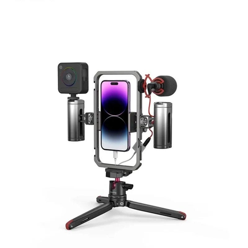 Nueva jaula de teléfono Universal SmallRig, marco de expansión de transmisión en vivo para IPhone 17 IPhone16 Huawei Mate60 P70 Xiaomi Vivo - imagen 2