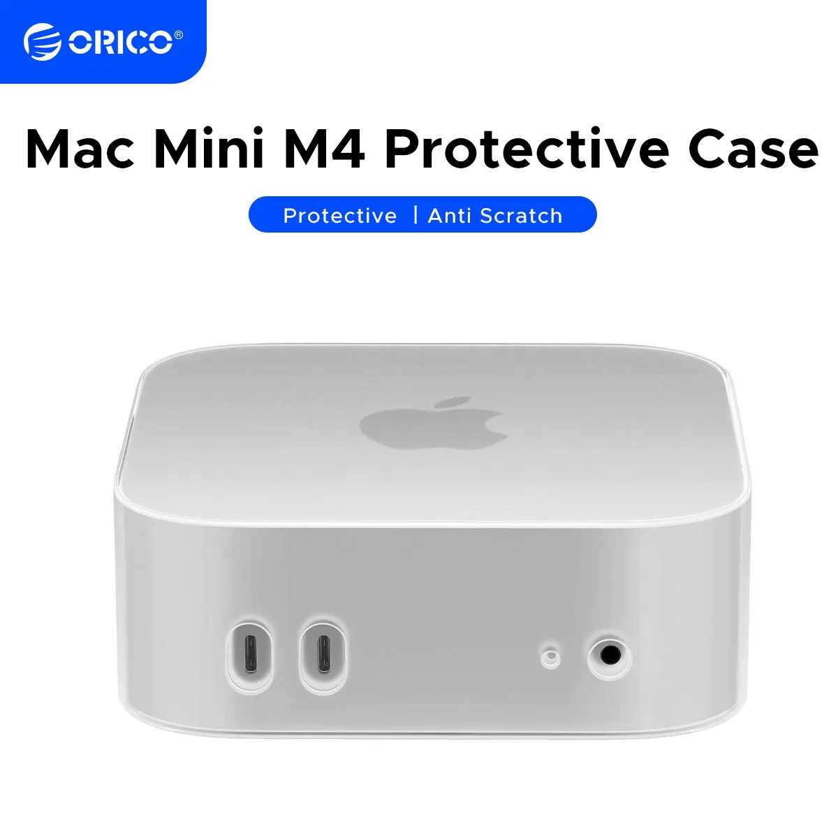 La funda ORICO Mini para Mac Mini M4/M4 Pro es una funda de silicona impermeable resistente al desgaste fácil de instalar