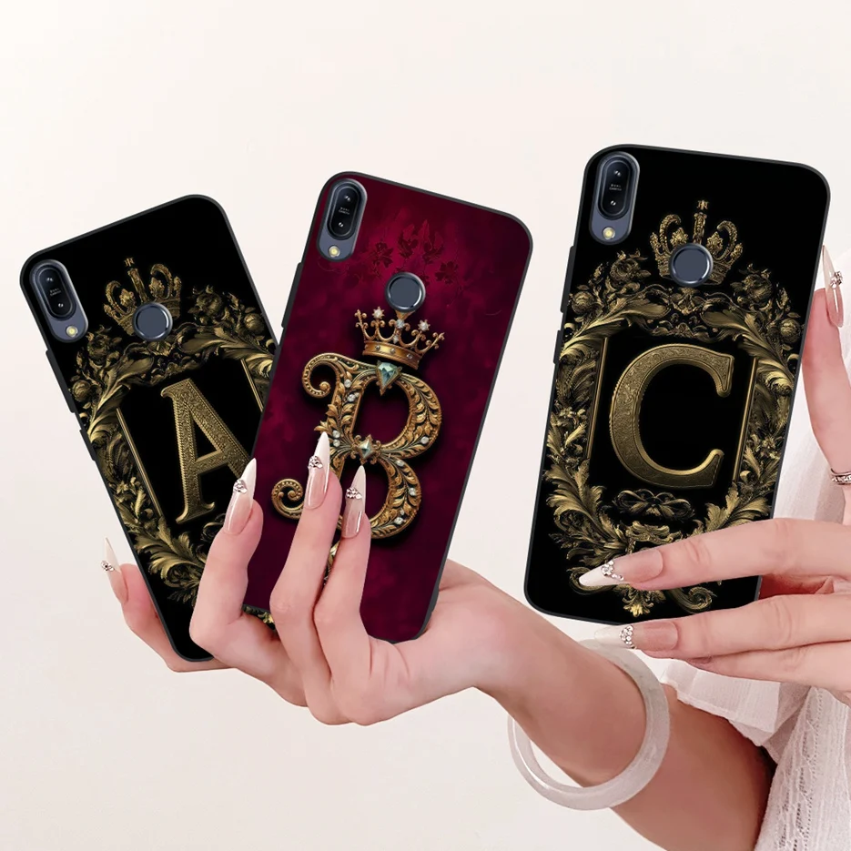 Para Asus Zenfone Max Pro M1 ZB601KL ZB602KL funda X00TD X00TDB X00TDA X00T Cool Crown letras cubierta 5,99 ''funda suave TPU Fundas parachoques