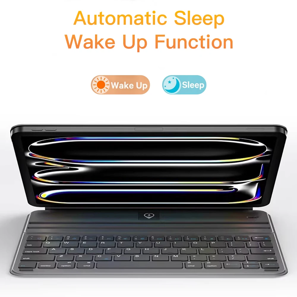 Teclado mágico para IPad 10. ° 11. ° 2025 Air 13 12,9 10,9 11 pulgadas teclado inalámbrico Bluetooth para IPad Pro Air 4 soporte de funda magnética - imagen 3