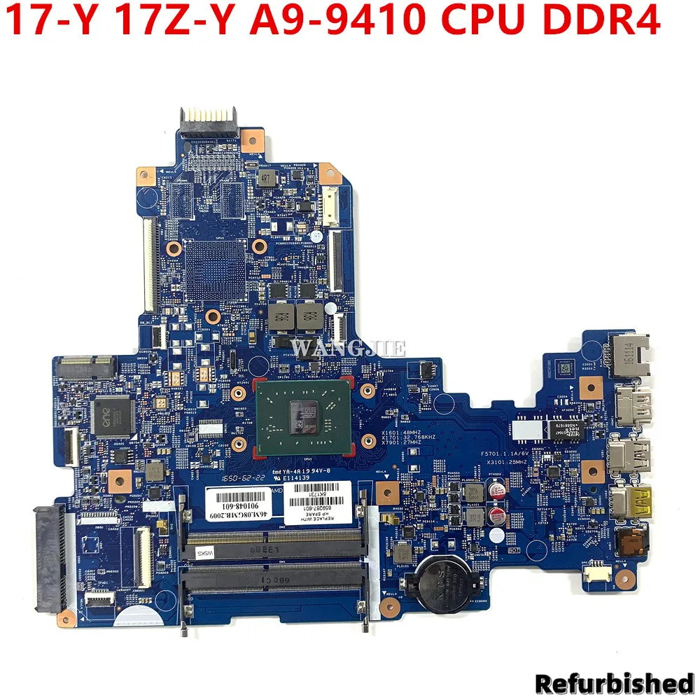 Para HP Notebook 17-Y 17Z-Y placa base de computadora portátil con A9-9410 CPU 15284-1 448.08N03.0011 859287-601 859287-501 859287-001