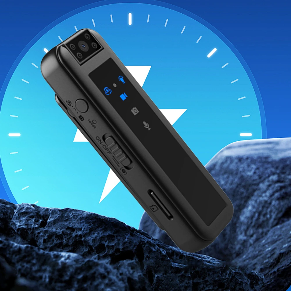 Mini cámara de movimiento Invisible HD1080P, grabadora de aplicación de la ley, visión nocturna infrarroja, grabadora de vídeo Digital, Clip trasero