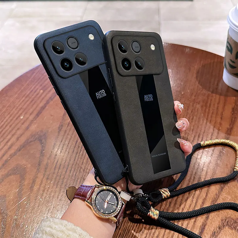 Funda para Honor Win RT, textura de piel de oveja, cuero PU, patrón de nube retro, funda con cuerda de mano para Huawei Honor Win RT, Funda protectora - imagen 4