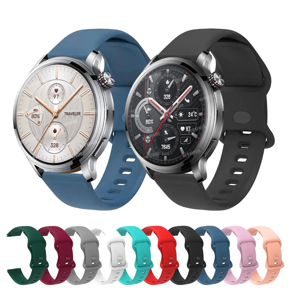 Correa de 22mm para reloj inteligente Honor 5/4 Pro, pulsera de silicona para reloj inteligente GS Pro/GS 3/Magic 2 46mm/Huawei GT 2