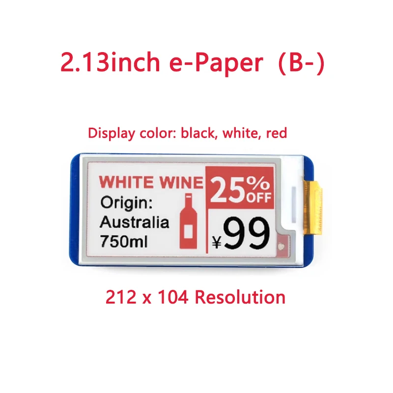 2.13 e-paper (B-)