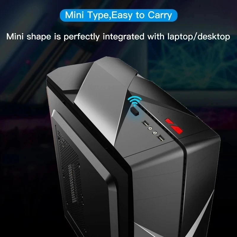 Dongle adaptador AX900 USB WiFi 6 para computadora portátil de escritorio Windows 10/11 - imagen 4