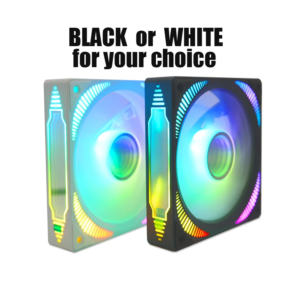 MANMU-ventilador de refrigeración Rgb para CPU de 12cm, ventiladores de refrigeración para ordenador, ventilador Rgb de 120mm para controlador - imagen 5