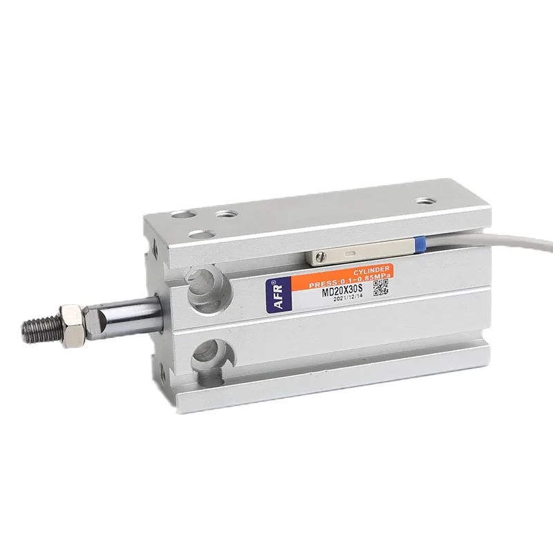 Mini cilindro de aire neumático tipo Airtac sin magnetismo MD10X5 MD16X10 MD20X20 MD25X30 MD32X50 MD10X25 cilindro de montaje libre - imagen 3