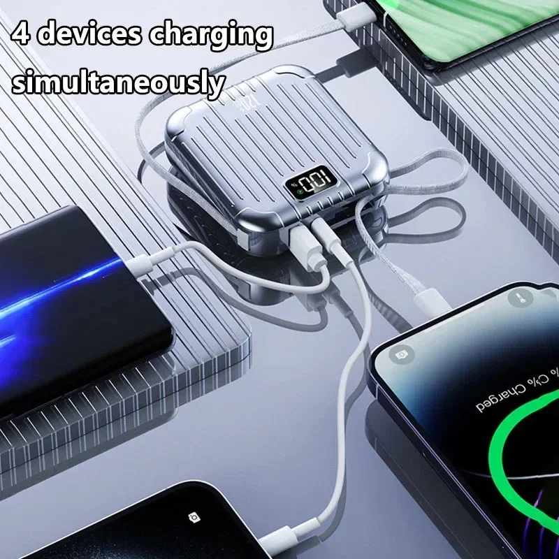 Mini batterie externe Portable 50000mAh, 120W, Charge bidirectionnelle Super rapide, grande capacité, pour iPhone Xiaomi Samsung Lenovo Huawei - imagen 4