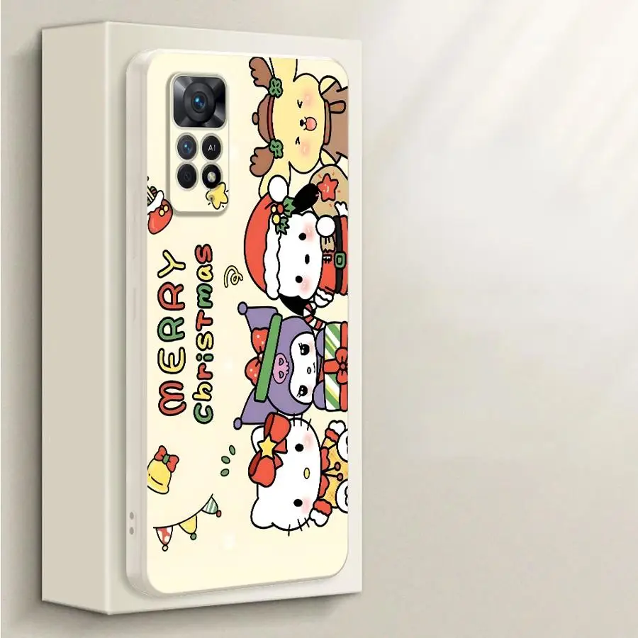 Funda navideña con bonito personaje para Samsung Galaxy A24 A16 A11 A12 A36 A26 A34 A35 A51 A15 A13 A14 A22 A52 funda blanda - imagen 4