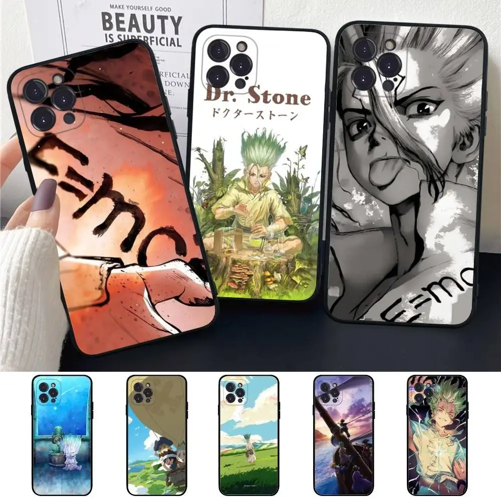 Dr.STONE-funda de teléfono para iPhone 16 15 14 13 12 Mini 11 Pro XS Max X XR SE 6 7 8 Plus, funda de silicona suave