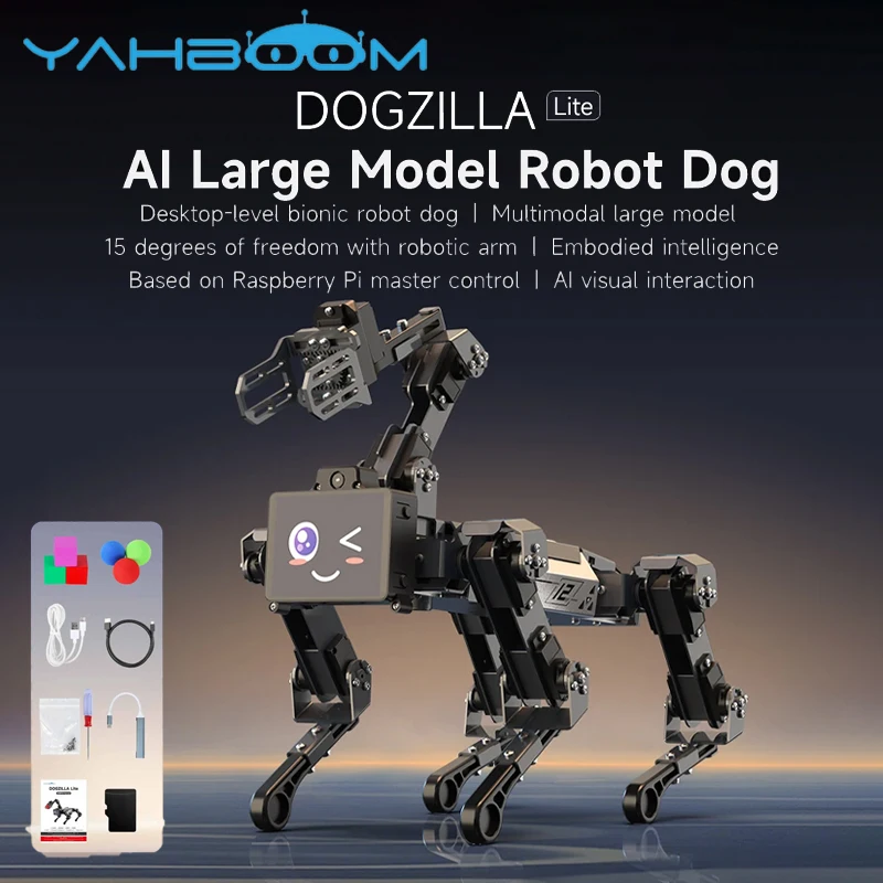 Yahboom DOGZILLA-Lite AI Vision Kit de perro robot modelo grande programación inteligente biónica cuadrúpeda electrónica para Raspberry Pi - imagen 2