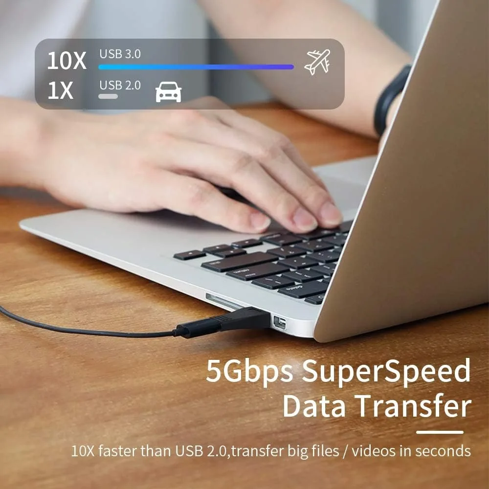 Adaptador USB 3,0 a USB C OTG, 2 uds., tipo C hembra a macho, carga rápida, sincronización de datos de 5Gbps para teléfono móvil, tableta, PC, auriculares - imagen 5