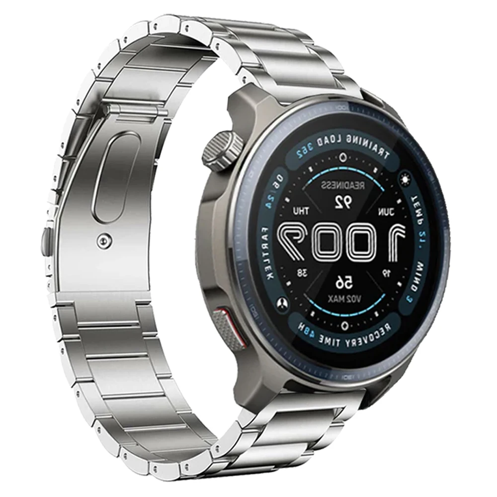Correa de Metal de titanio de 22mm para Huami Amazfit Balance 2/Cheetah/GTR4 2/GTR3 Pro/GTR 47mm/Zepp Z/Stratos 3 2/Pace Business pulsera