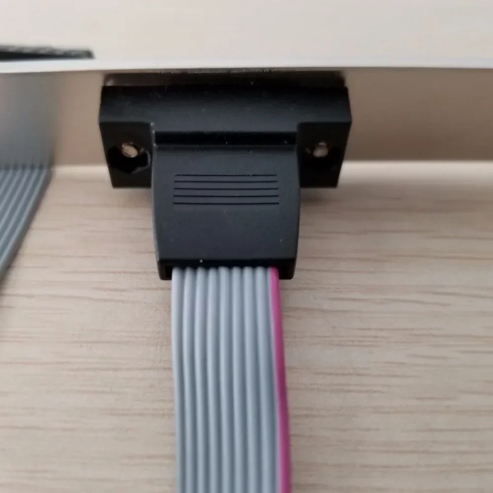 Placa base de 10 pines hembra a DB9 RS232, puerto serie macho de 9 pines, Cable de soporte trasero de perfil de altura completa, 26cm para impresora - imagen 2