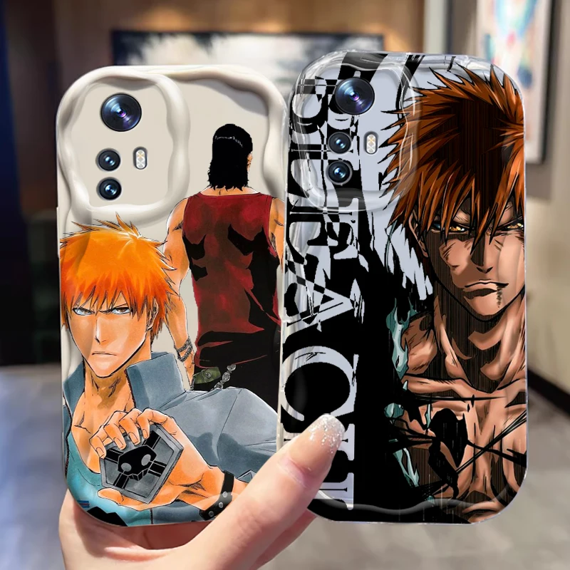 Bleach Cool Art Anime cómic para Xiaomi Mi 14 12T 11 Lite Poco M6 X6 X5 X4 X3 M3 F4 Pro GT NFC 5G onda aceite suave funda de teléfono