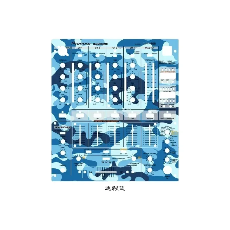 Pioneer DJM-600 Panel mezclador película colorida autoadhesiva protectora pegatinas personalizables