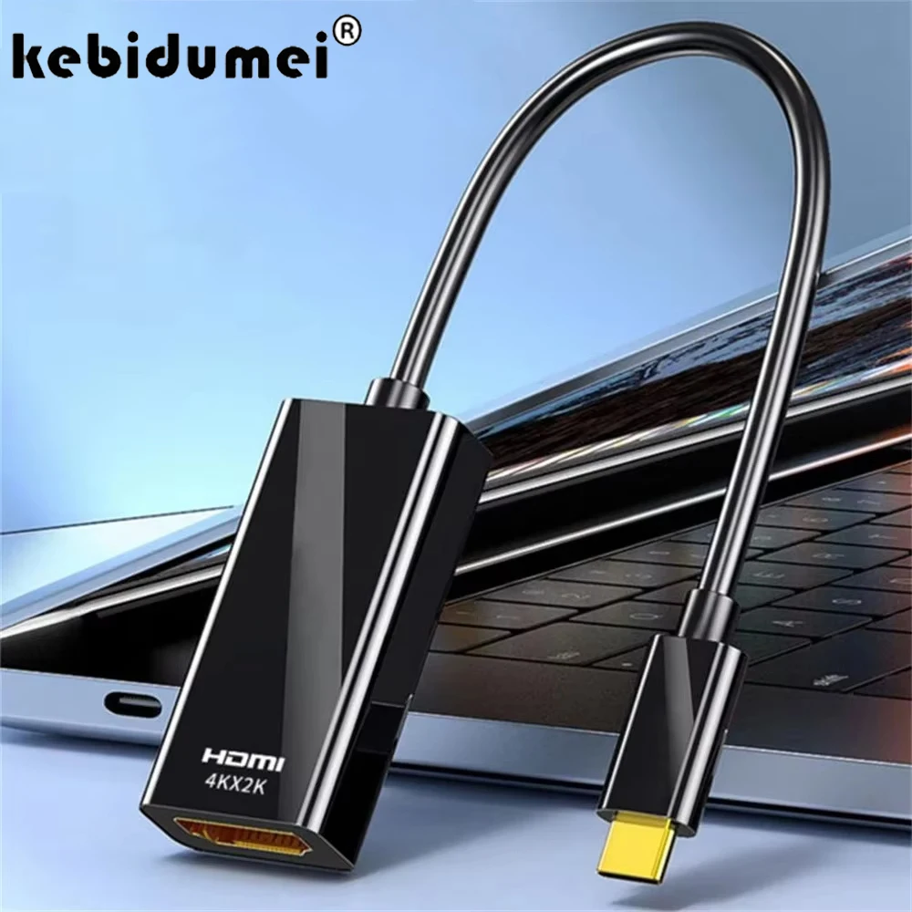 Cable USB C HDMI tipo C a HDMI 4K adaptador USB C USB 3,1 macho a HDTV Cable convertidor hembra para ordenador portátil tableta TV MacBook Pro