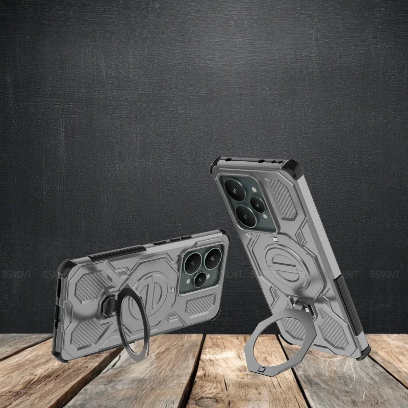 Para Realme 15 Pro funda Realme 15 Capas parachoques a prueba de golpes atracción magnética anillo de adsorción soporte Fundas Realme 15 Pro - imagen 5