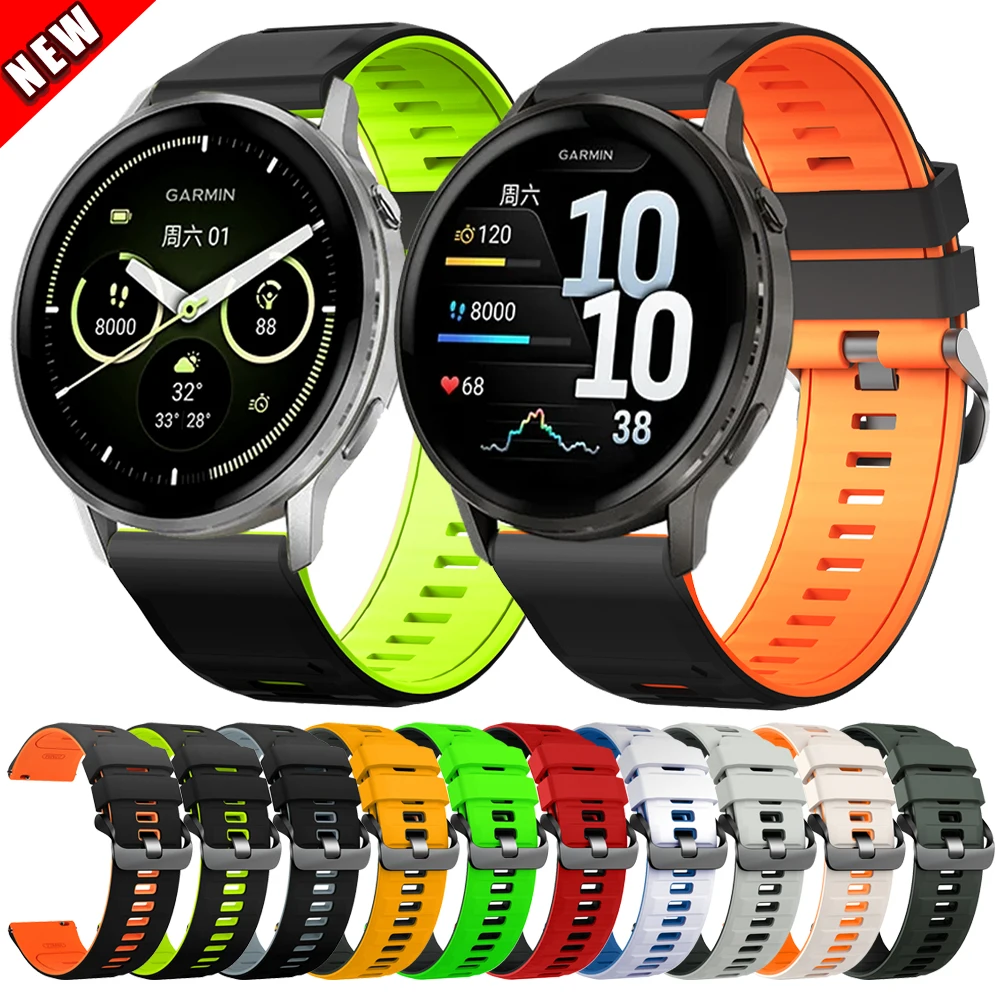 Correa deportiva de silicona de 22mm para Garmin Forerunner 255 Music 265 570 47mm Venu 4 3 2 Vivoactive 4 Darth Vader reemplazar pulsera suave - imagen 2